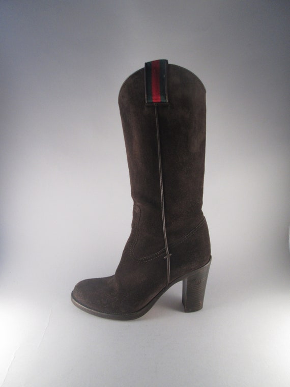 gucci suede boots