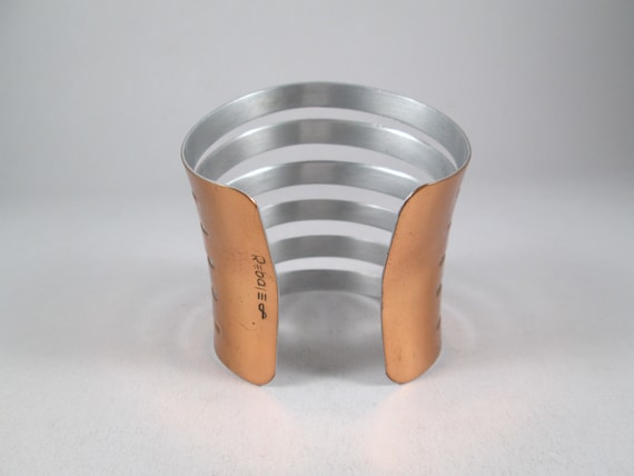 REBAJES Open Banded Cuff.  Large Statement Bracel… - image 4
