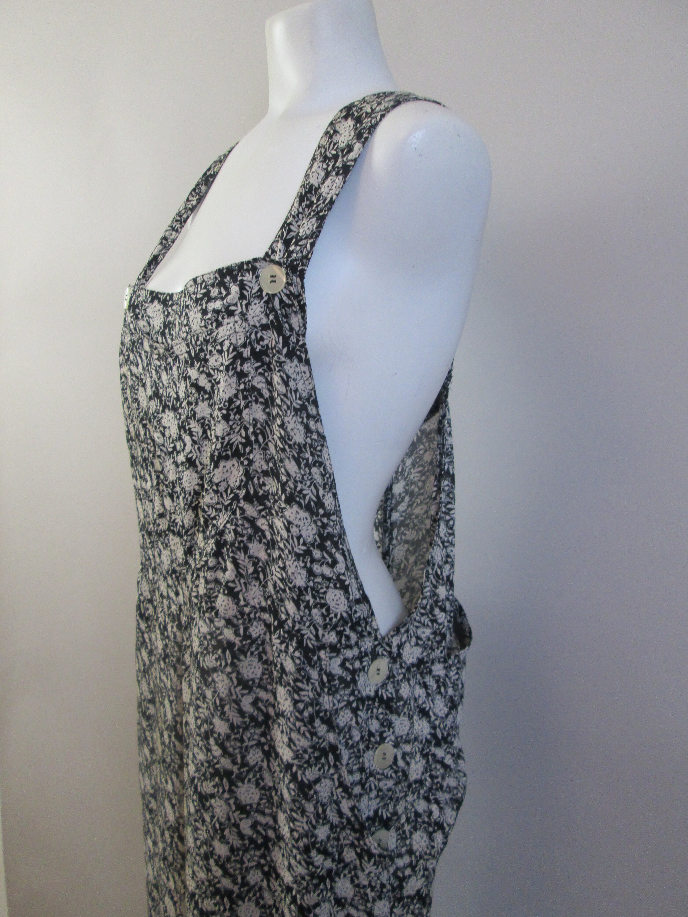 Rare 1970s Rayon Overalls Jumpsuit by BAGGY THREADS