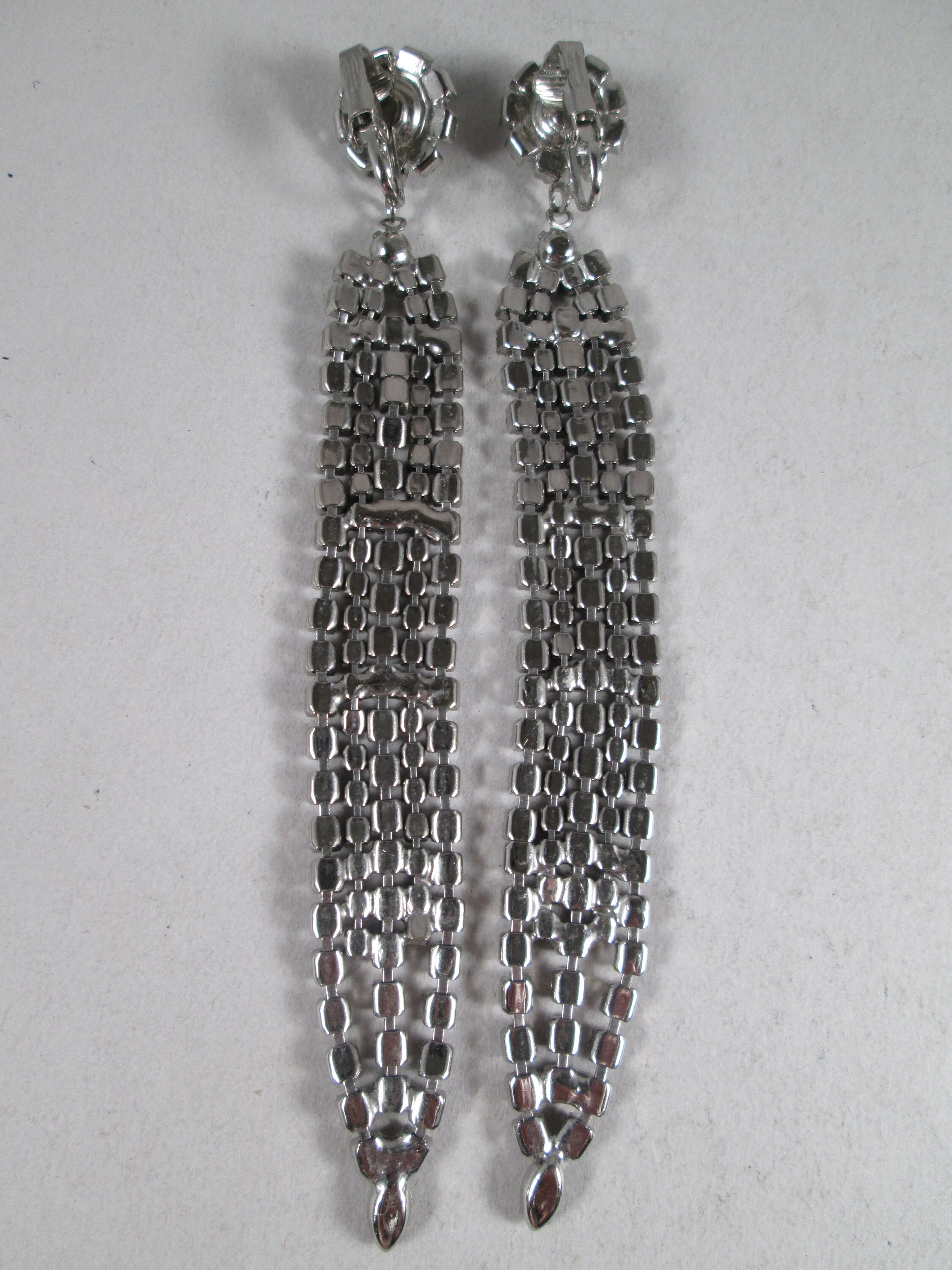 1960s WEISS SHOULDER DUSTER Earrings. True Vintage Clip Ons