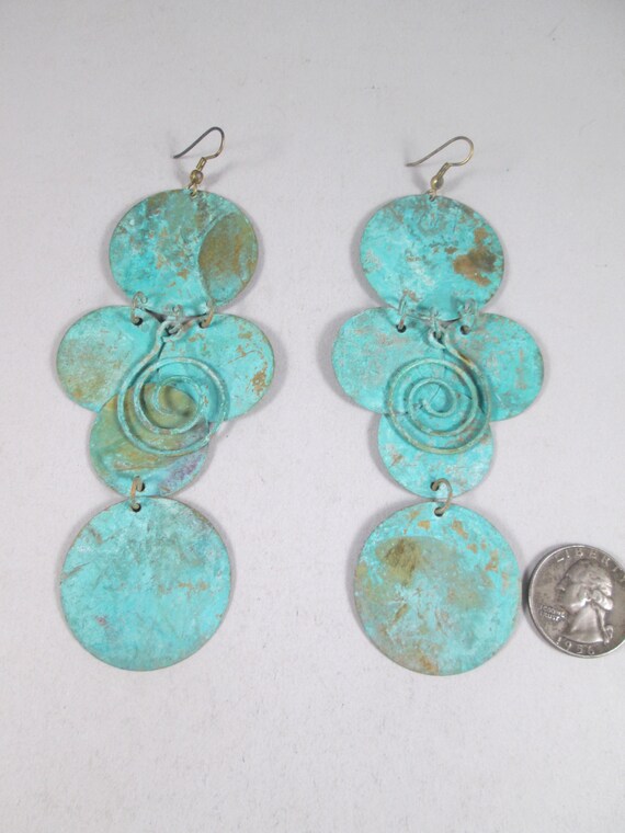 Massive Shoulder Duster Earrings.  Lightweight Ve… - image 3