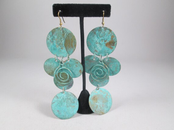 Massive Shoulder Duster Earrings.  Lightweight Ve… - image 1