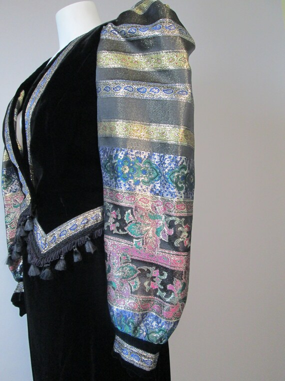 ZANDRA RHODES Insane Brocade Velvet Skirt Suit.  … - image 6