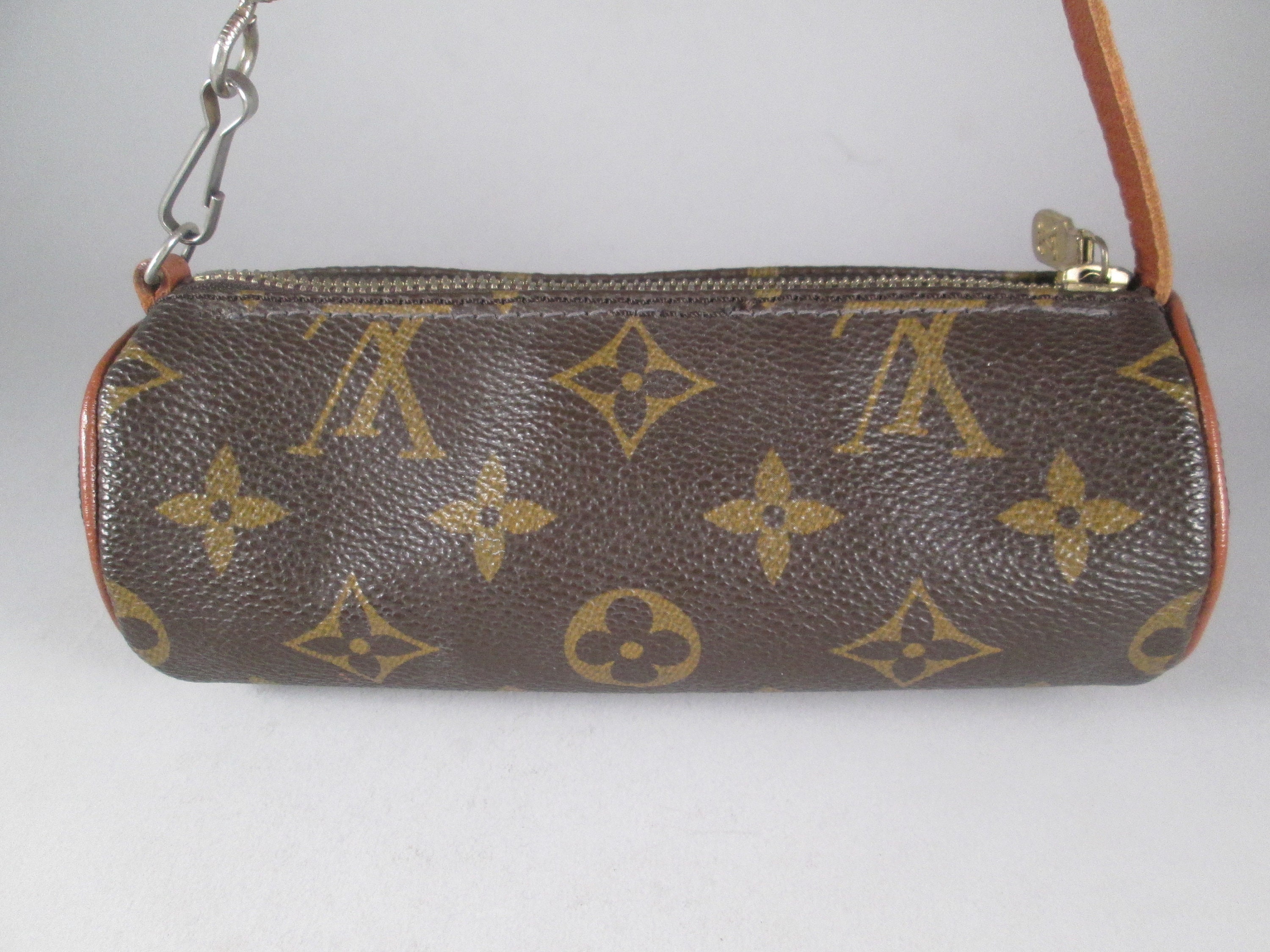 LOUIS VUITTON 1970s Vintage Monogram Mini Papillon Pouch Handbag