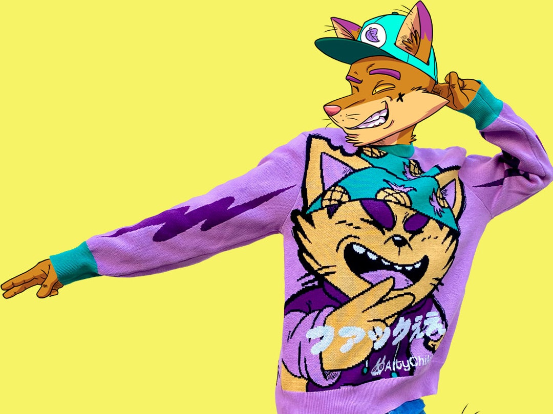 Who's Da Boss Sweater by Arty and Chikle Furries Streetwear Japanstreet