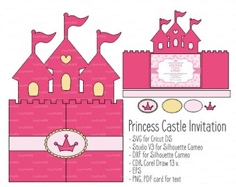 castle invitation etsy