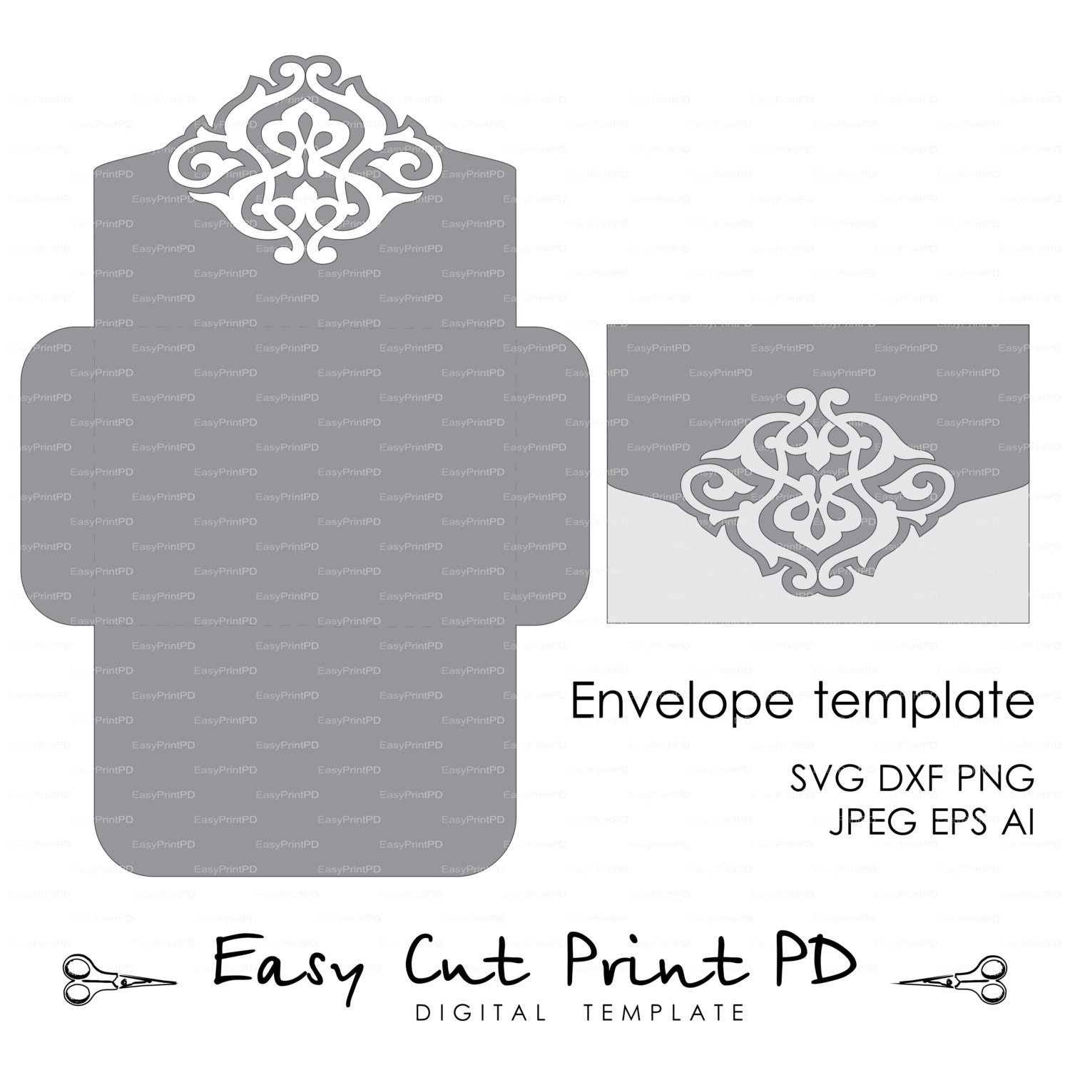 Download Wedding Envelope Template Instant Download cutting file ...