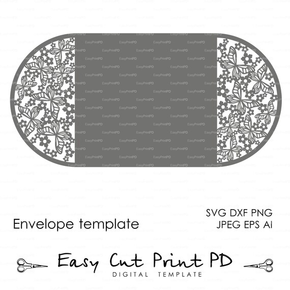 Download Butterfly Wedding Invitation Card Cover Template Svg Dxf Etsy PSD Mockup Templates