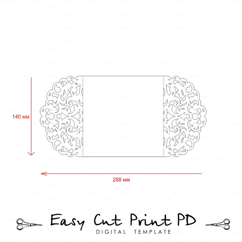 Set Wedding invitation envelope SVG DXF CRD eps Etsy