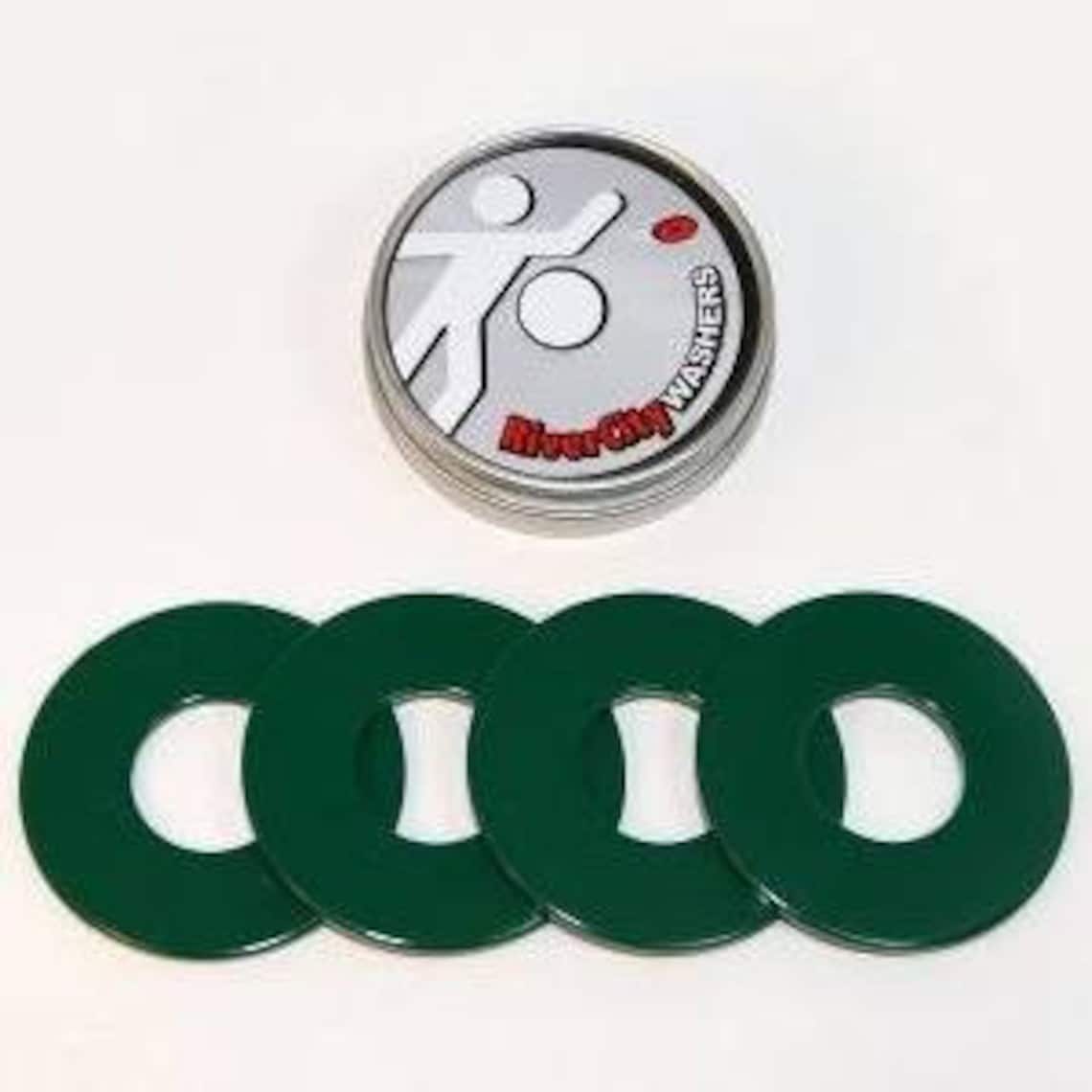 Powder Coated Washer Toss Pitching Washers Green Etsy
