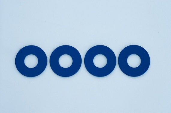Powder Coated Washer Toss Pitching Washers Blue Etsy