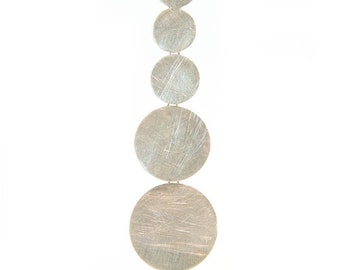 Necklace circle, silver pendant