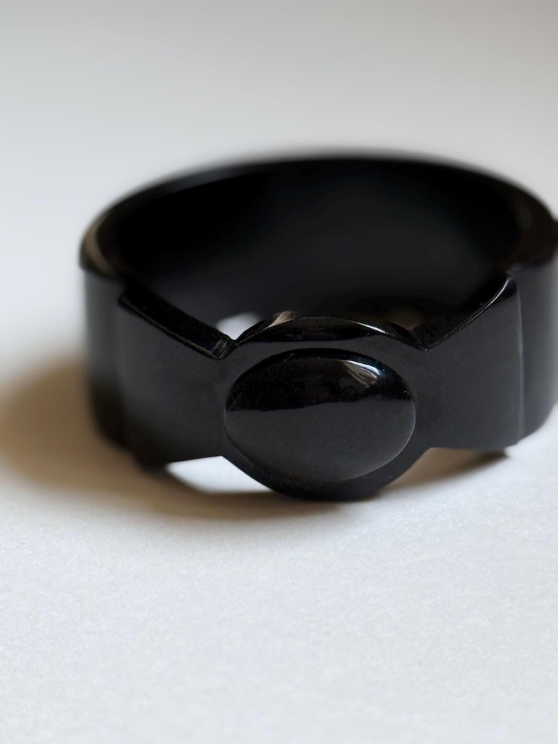 Black Bow Bangle Bakelite Style, Fakelite, Vintage Inspired 1940s ...