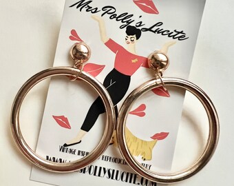 Marilyn Monroe Inspired Hoop Earrings - Retro Hollywood