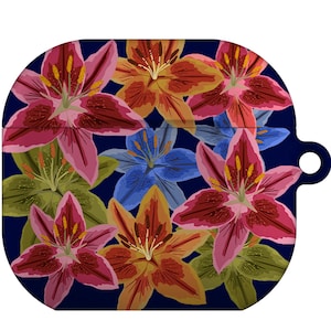 Lily Scatter AirPod AirPod Pro Keychain Case Cover | Abstract Cute Floral Bold Bright Flower | Apple AirPods Generation 1 2 3 4 Pro | Multi