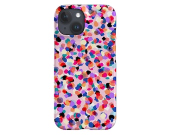 Party Spot Phone Case: Art by Rachel Parker; Pink Polka Dot