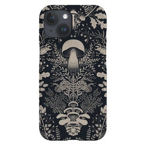 Pilz Wald Damast von Denes Anna Design Handyhülle | Pilze Pflanzen iPhone 14 13 12 Samsung Galaxy Google Pixel Hülle Von Harper & Blake
