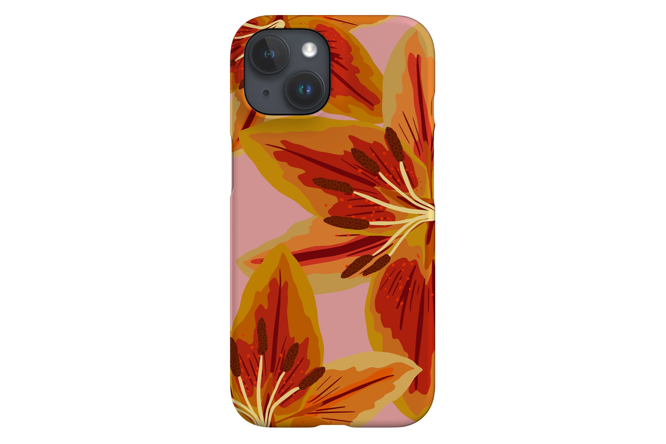 iPhone - Lily Lily Oversized Placement Phone Case | Flowers | Cover for