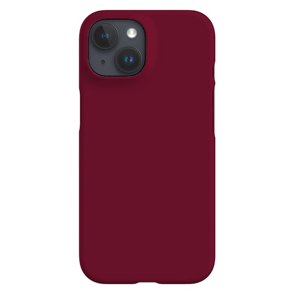 Rustic Plain Block Limited-Edition Phone Case | Minimalist Colour | Phone Case For iPhone 15 14 Samsung Galaxy Google Pixel | Maroon Red