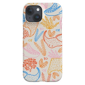 Stingray Plants Limited-Edition Phone Case | Manta Ray Sea Animal | Phone Case For iPhone 13 12 11, Samsung Galaxy, Google Pixel | Bright