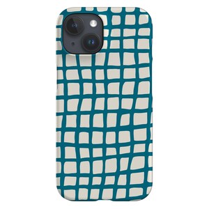 Pool Handyhülle | Urlaub Sommer Check Grid | Hülle für iPhone 16 15 14 13 12 SE Max Pro - Samsung Galaxy S25 - Google Pixel 8 | Beige Blau