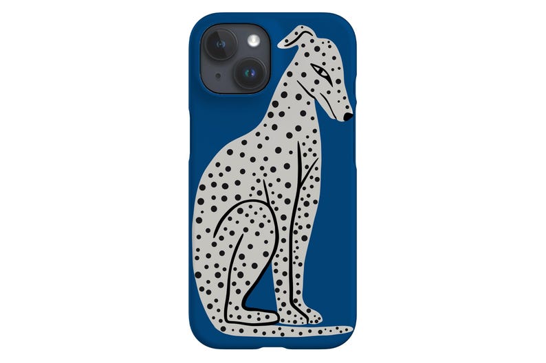 Handyhülle mit Dalmatiner-Motiv: Blau, für iPhone, Samsung, Pixel Bild 1