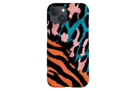 ヒョウ柄ゼブラ柄スマホケース：抽象的な動物デザイン - Etsy 日本