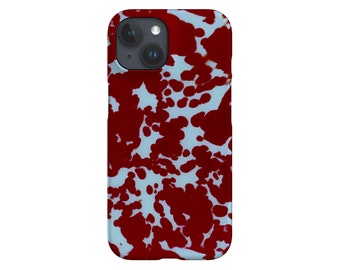 Tortoise Print Phone Case | Animal Print Designer | Cover for iPhone 16 15 14 13 12 SE Max Pro - Samsung Galaxy S24 - Google Pixel 8 | Red
