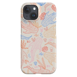 Coque De Portable Requin Baleine Récif De Corail | Mer | Coque pour iPhone 16 15 14 13 12 SE Max Pro - Samsung Galaxy S24 - Google Pixel 8 | Lumineux