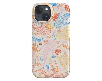 Whale Shark Scatter Coral Reef Limited-Edition Phone Case | Ocean Sea | Phone Case For iPhone 14 13 12 Samsung Galaxy Google Pixel | Bright