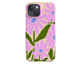 Retro Groovy Daisy By Gavthomeu Phone Case | Colourful Y2K Floral Flower iPhone 14 13 12 Samsung Galaxy Google Pixel Case By Harper & Blake