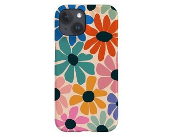 Retro Floral Phone Case: Design by Gavthomeu; Y2K Colorful Daisy