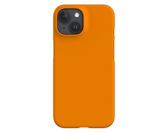 Plain Block Limited-Edition Phone Case | Minimalist Colour | Phone Case For iPhone 13 12 11, Samsung Galaxy, Google Pixel | Tiger Orange