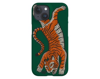 Tiger Phone Case: Jungle Spirit Abstract Wild Cat Art, iPhone, Galaxy, Pixel
