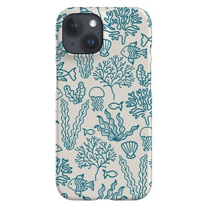 Ocean Coral Reef Limited-Edition Phone Case | Underwater Sea Life | Phone Case For iPhone 13 12 11, Samsung Galaxy, Google Pixel | Beige