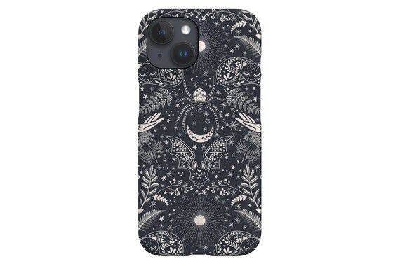Eclectic Magic Witch Phone Case: Design by Garabateo; Mystic Bat