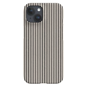 pour portable texturée à rayures verticales | Classique | Coque pour iPhone 16 15 14 13 12 11 SE Max Pro - Samsung Galaxy S24 - Google Pixel 8 | Beige