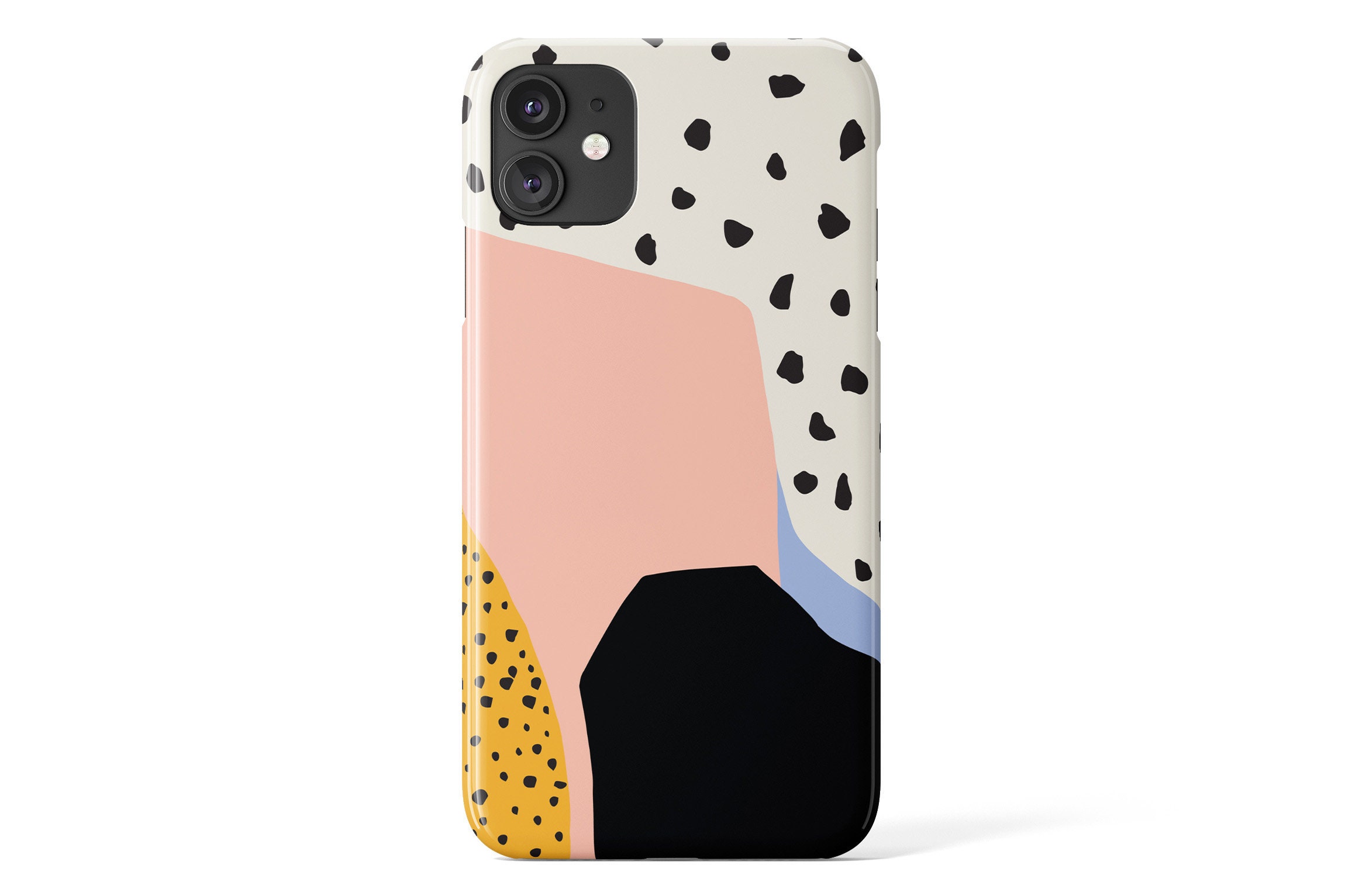 Dots Protective Circles Google Pixel Shell iPhone Case Colour Block Stacked Shape Phone Case Samsung Galaxy Cover Green Pink Spots