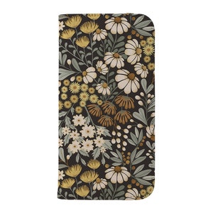 Floral Wilderness Garden by Garabateo Wallet Folio Phone Case | Wildflower Daisies iPhone 14 13 12 Samsung Galaxy Case By Harper & Blake