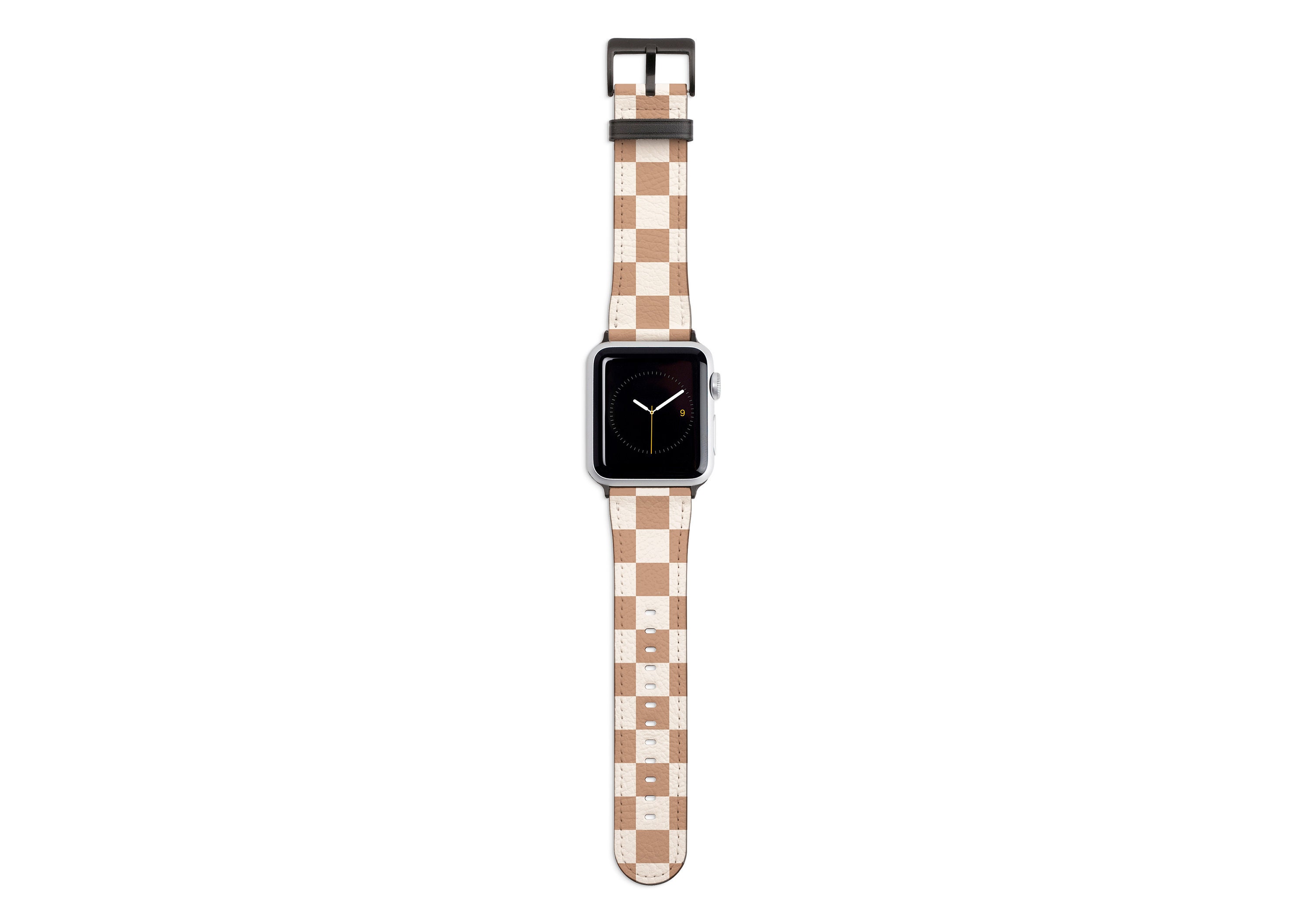 LV Monogram Vegan Leather Apple Watch Bands