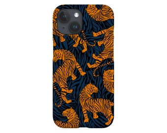 Tiger Skin Print Limited-Edition Phone Case | Animal Wild Cat | Gift | Phone Case For iPhone 13 12 11, Samsung Galaxy, Google Pixel | Black