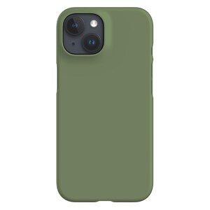 Plain Block Phone Case | Minimalist Colour | Cover for iPhone 16 15 14 13 12 SE Max Pro - Samsung Galaxy S25 - Google Pixel 9 | Moss Smoke