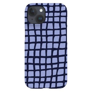 Pool Handyhülle | Urlaub Sommer Check Grid | Hülle für iPhone 16 15 14 13 12 11 SE Max Pro - Samsung Galaxy S25 - Google Pixel 8 | Blau