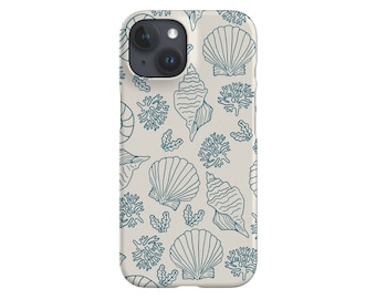 Seashell Coral Reef Phone Case | Hand-Designed Ocean Beach Cover