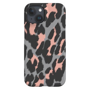 Classic Leopard Print Limited-Edition Unique Phone Case | Gifts for Her | Phone Case For iPhone 13 12 11 Samsung Galaxy Google Pixel | Grey