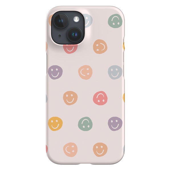 Smiley Face Limited-Edition Phone Case | Retro Y2K Happy Smile | Phone Case For iPhone 13 12 11 Samsung Galaxy Google Pixel | Pastel Rainbow