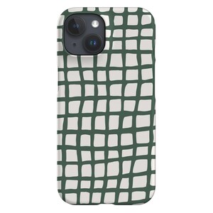 Pool Handyhülle | Urlaub Sommer Check Grid | Hülle für iPhone 16 15 14 13 12 11 SE Max Pro - Samsung Galaxy S25 - Google Pixel 8 | Khaki