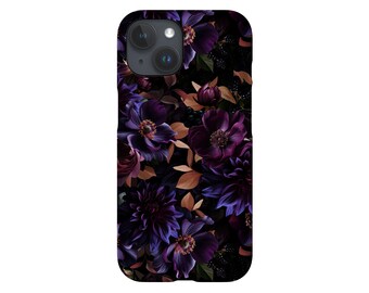 vintage fleurs baroques mystiques par Uta Naumann | Étui pour iPhone 15 14, Samsung Galaxy, Google Pixel, botanique, violet, par Harper & Blake