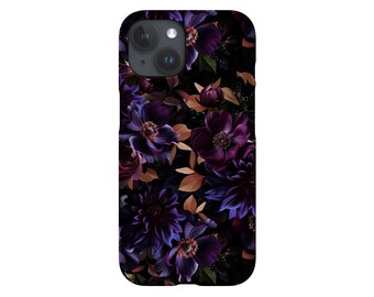 Custodia per telefono con fiori barocchi mistici vintage di Uta Naumann / Custodia per iPhone botanica viola 15 14 Samsung Galaxy Google Pixel di Harper & Blake