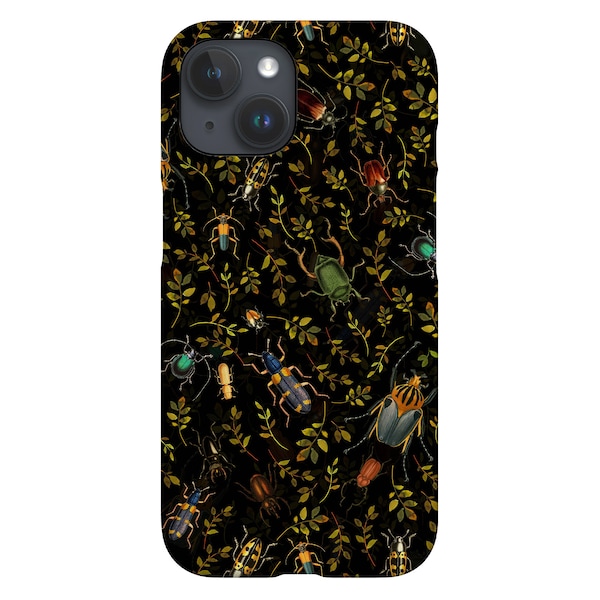 Vintage Beetle Dance By Uta Naumann Phone Case | Mystic Insect Plants iPhone 14 13 12 11 Samsung Galaxy Google Pixel Case By Harper & Blake